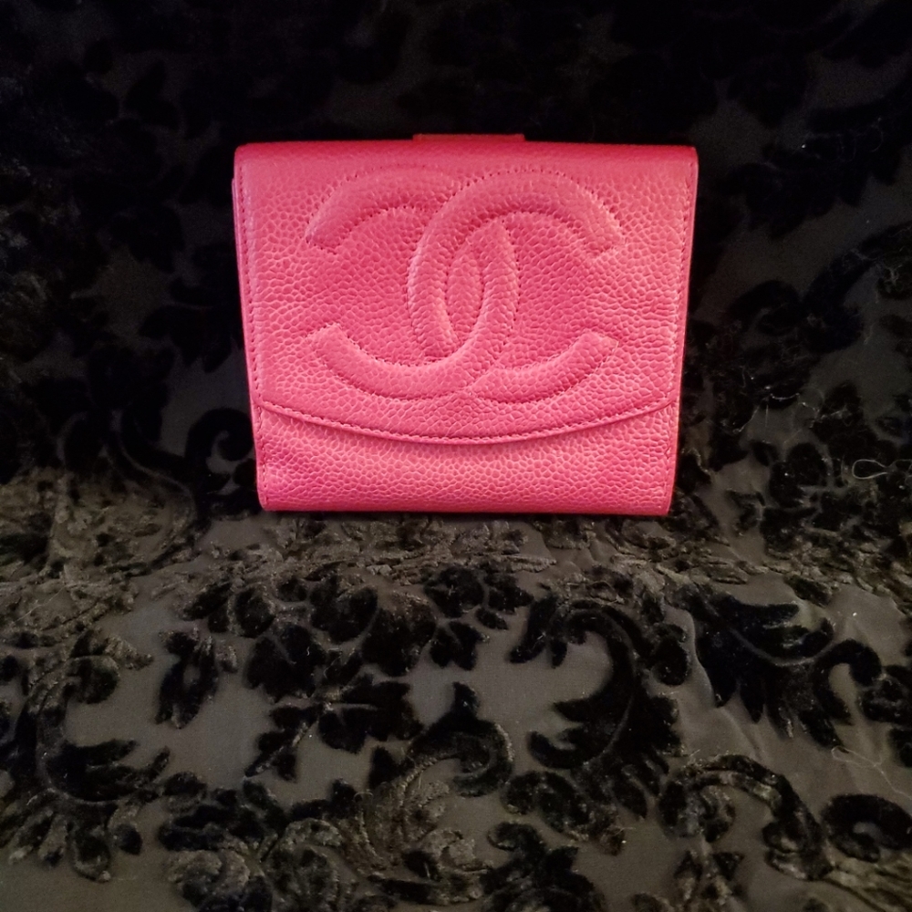 Chanel CC Popsicle Hot Pink Timeless Wallet with chain for WOC